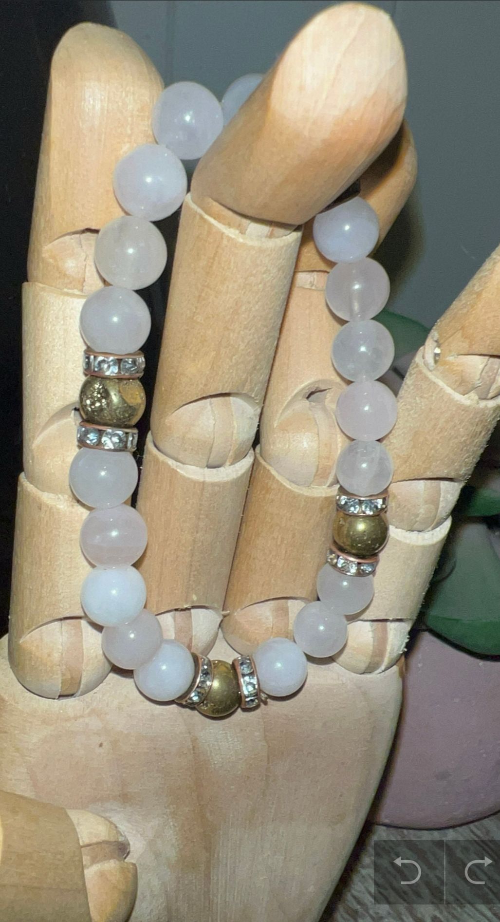 Bracelet—Love infused rose quartz bracelet UNISEX