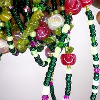 🍎 Apples & Peridot Dangle earrings 
