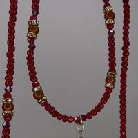 🍒 “Lady in Red” Carnelian Cherry Dangle waist beads 