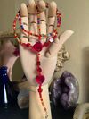 Thigh Beads w/GARTER—“Passionate Heart” 