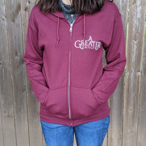 Hands - Maroon Zip-up