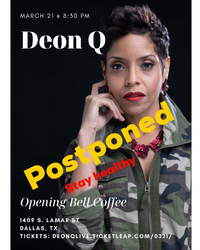 POSTPONED....Deon Q and Lola's Groove