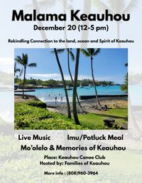 Malama Keauhou Event