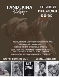 I & AINA WORKSHOP