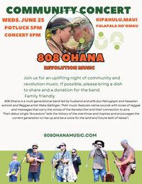Maka & 808 OHANA COMMUNITY CONCERT