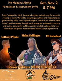 He Makana Aloha Music Fundraiser