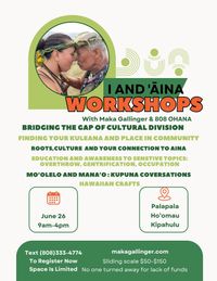 I AND AINA WORKSHOP 