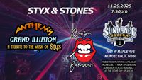 (RESCHEDULED FOR 5/9/2026)STYX & STONES SHOW! - w/ Anthem & Beggars Banquet