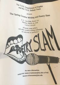 The Spring Creative Writing and Poetry Slam