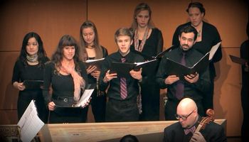Performing with the Collegium Music Ensemble at Montclair State University, NJ, November 2015

