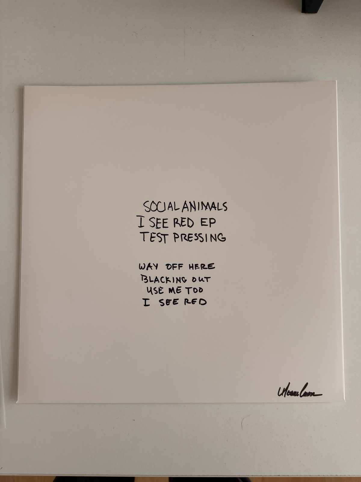 I See Red EP TEST PRESSING