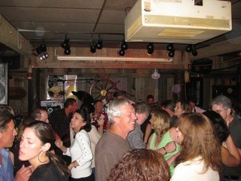Crowd loves to dance
