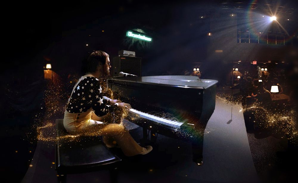 Rus Anderson as Elton John at The Troubadour in The Rocket Man Show