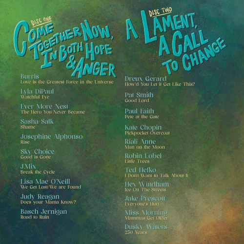 track list for A New Orleans Songwriter Protest Song Compilation
