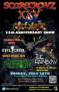 Scarecrowz 25th Anniversary show (Darren Michael Boyd -support)