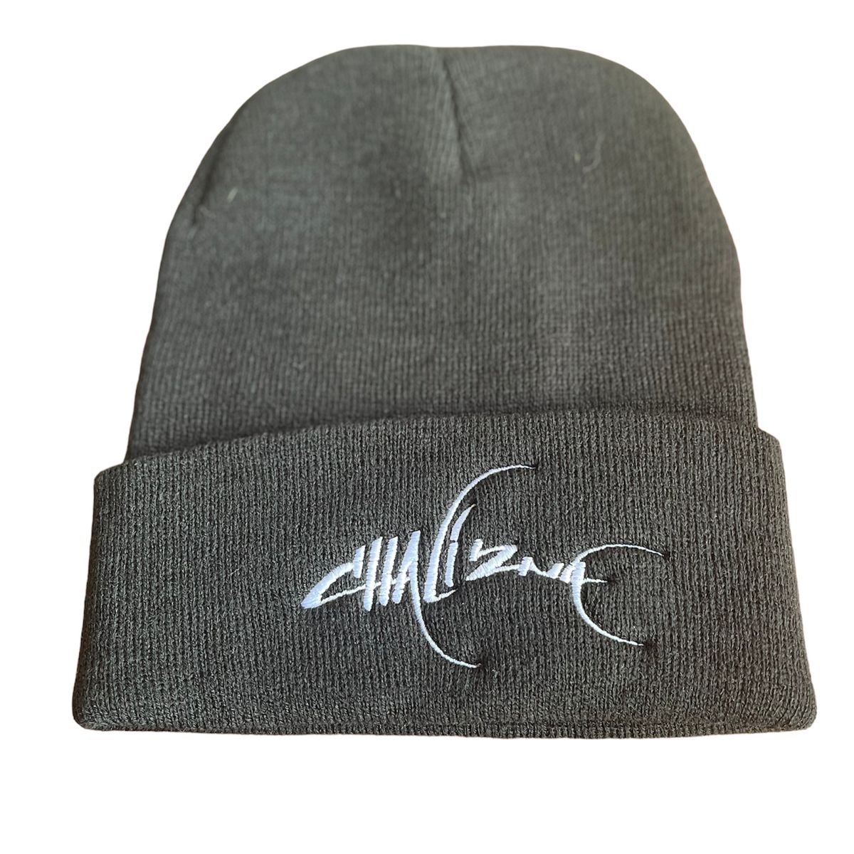 Beanie - Unisex Black with White Logo