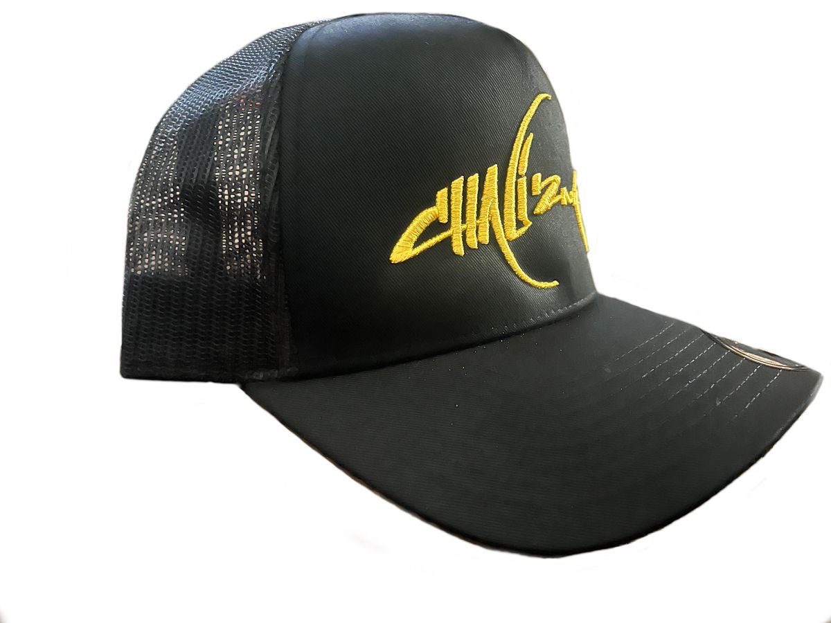 Yellow Logo Mesh back 
