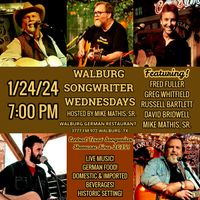Walburg Songwriter Wednesdays @ Walburg German Restaurant