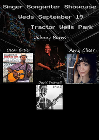 Singer-Songwriter Showcase featuring Johnny Burns, Amy Cliser, Oscar Butler, and David Bridwell (host)