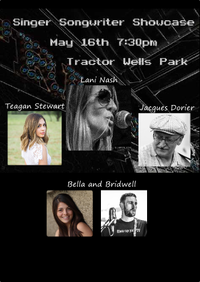 Singer-Songwriter Showcase featuring Lani Nash,  Jacques Dorier, Teagan Stewart, and The Bella and Bridwell Duo
