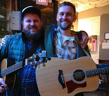 With Neil Gregory Johnson at Tractor Brewery

