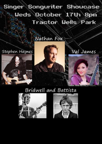 Singer-Songwriter Showcase featuring Bill Palmer, Stephanie Hatfield, Joshua Benjamin Johnson and David Bridwell (host)