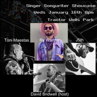 Singer-Songwriter Showcase featuring Ry Warner, J5th, Toni Maestas, and David Bridwell (host)