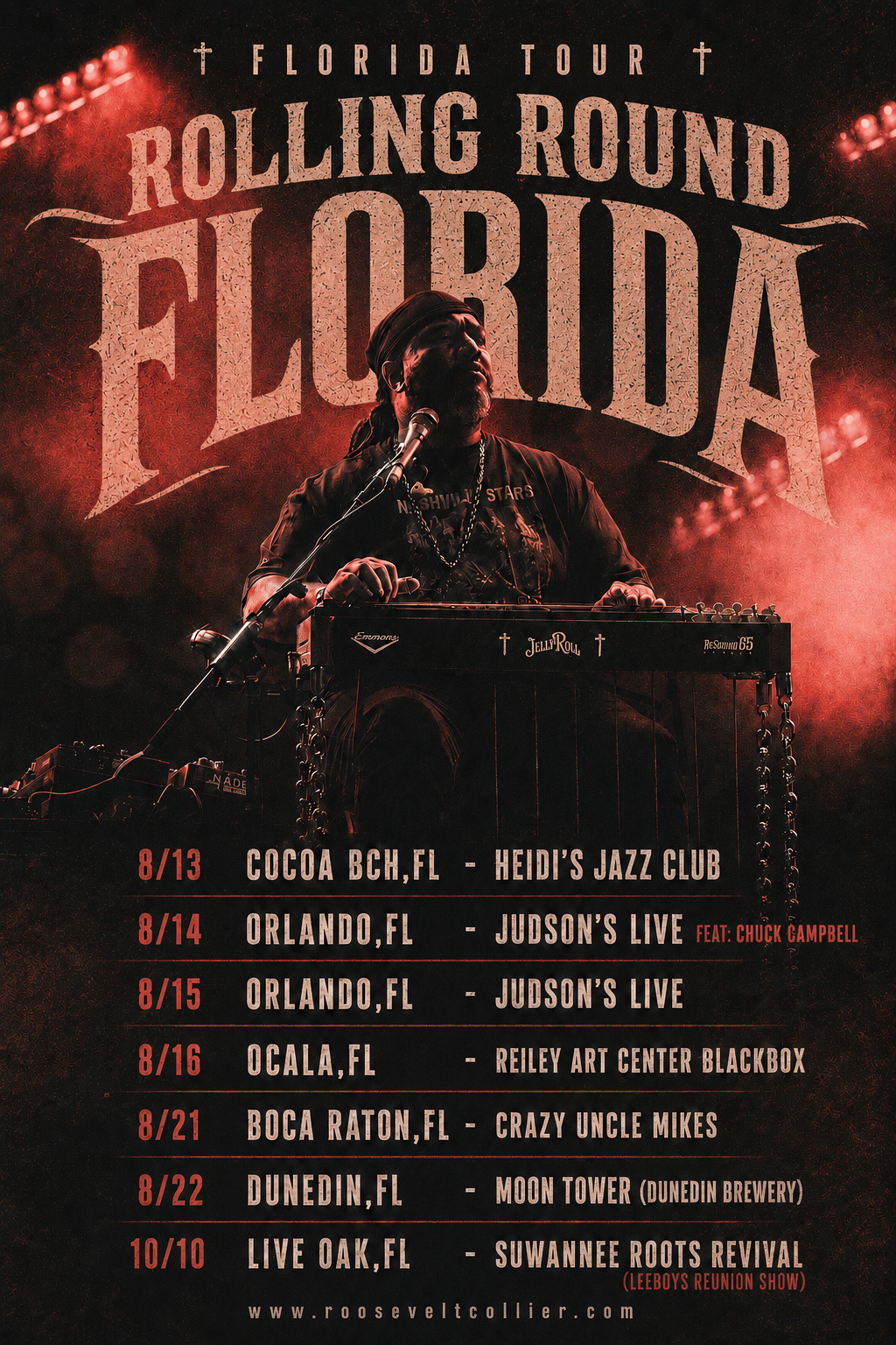 Photo of Roosevelt Collier "Rolling Round Florida" Tour