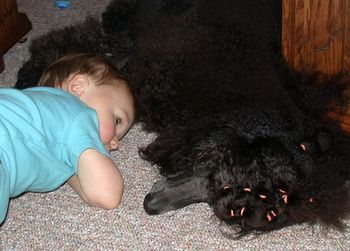 Nap-time for Owen and Amelia
