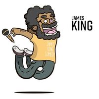 James King at the Holy Black Barbershop
