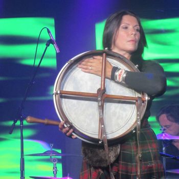 Jeania during filming for the Celtic episode of "The Sounds of Canada".  Photo by Maxim Kravchinksy.
