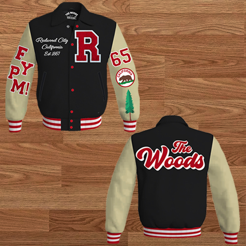 Vintage Varsity Jacket(Red/White)