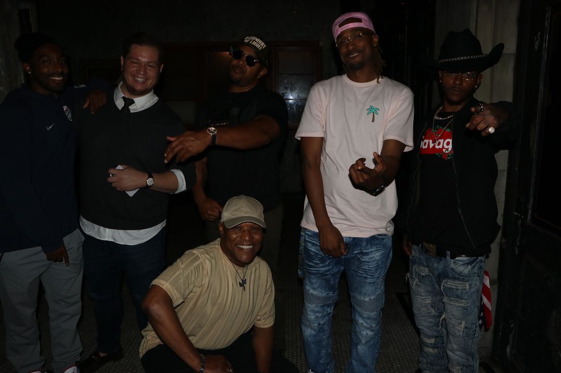 At The Study Hollywood Performance. With IMJUSTDANE band members
