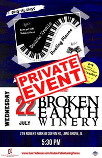 Double Treble Dueling Pianos @ Private Event, Long Grove
