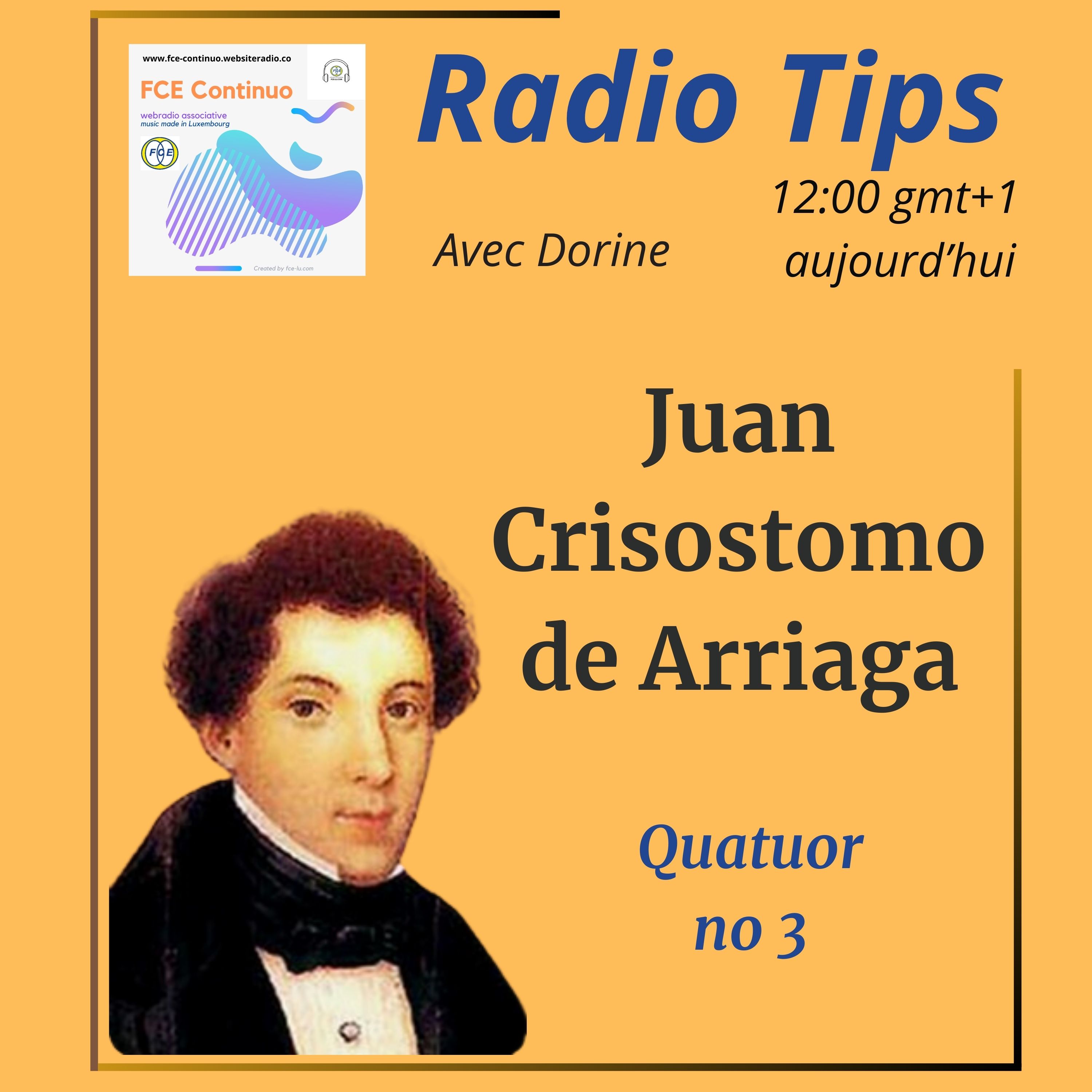RADIO TIPS - Juan Crisóstomo de Arriaga: Quatuor no 3