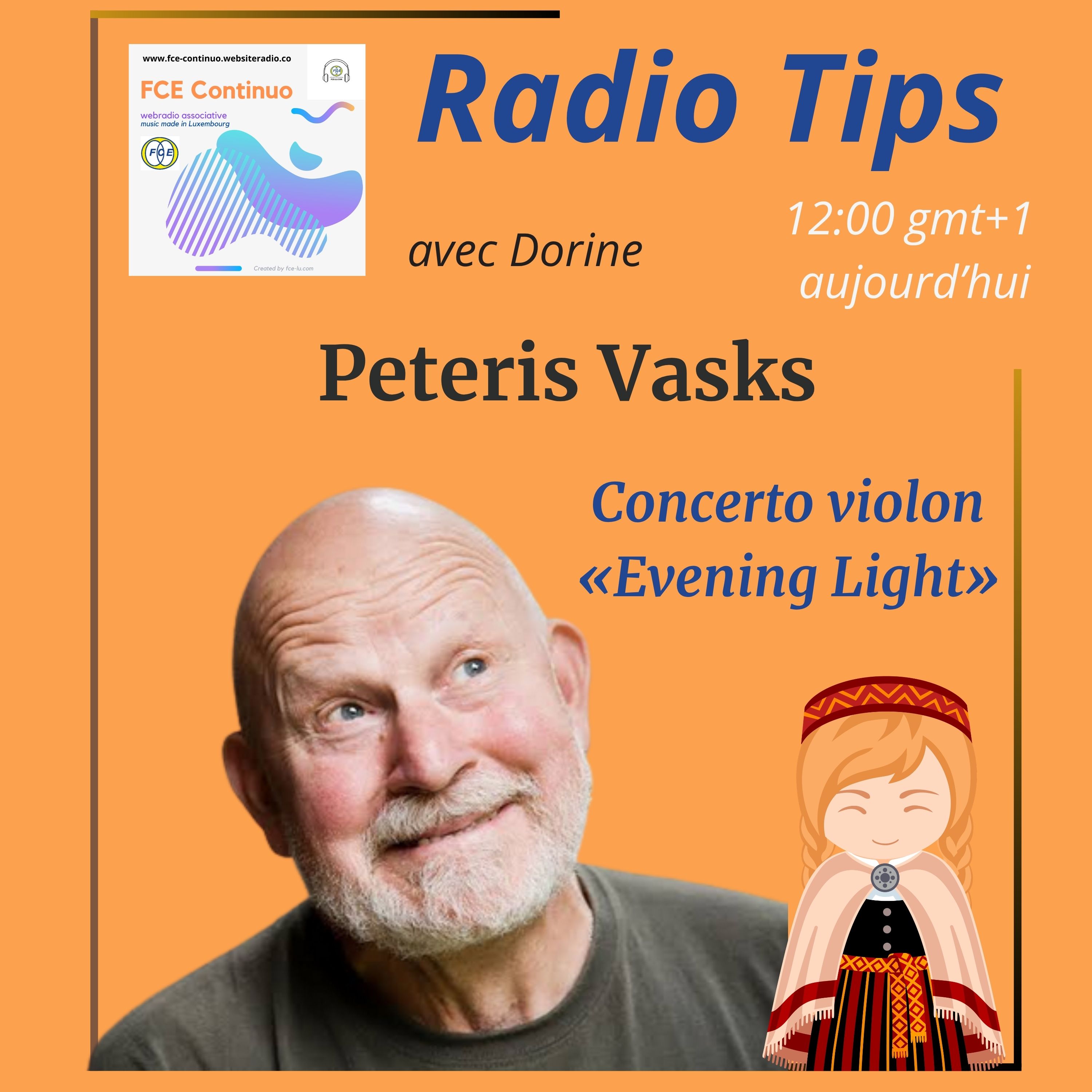 RADIO TIPS - Peteris Vasks: Concerto violon no 2 «In Evening Light»