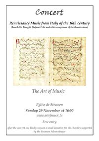 The Art of Music: Renaissance Music from Italy of the 16th Century