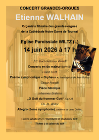 Concert Grandes-Orgues: Étienne Walhain