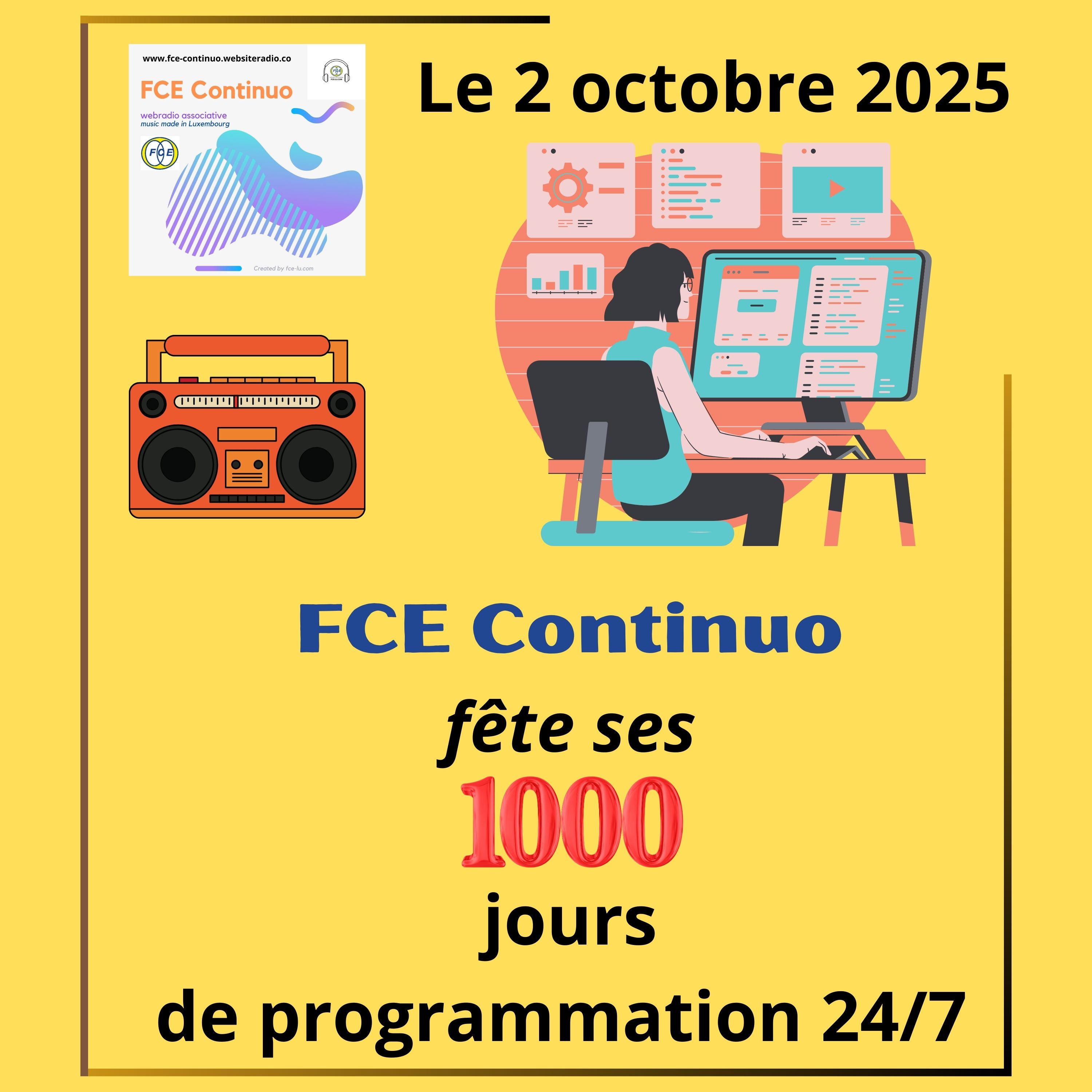 1000 jours de programmation! episode artwork