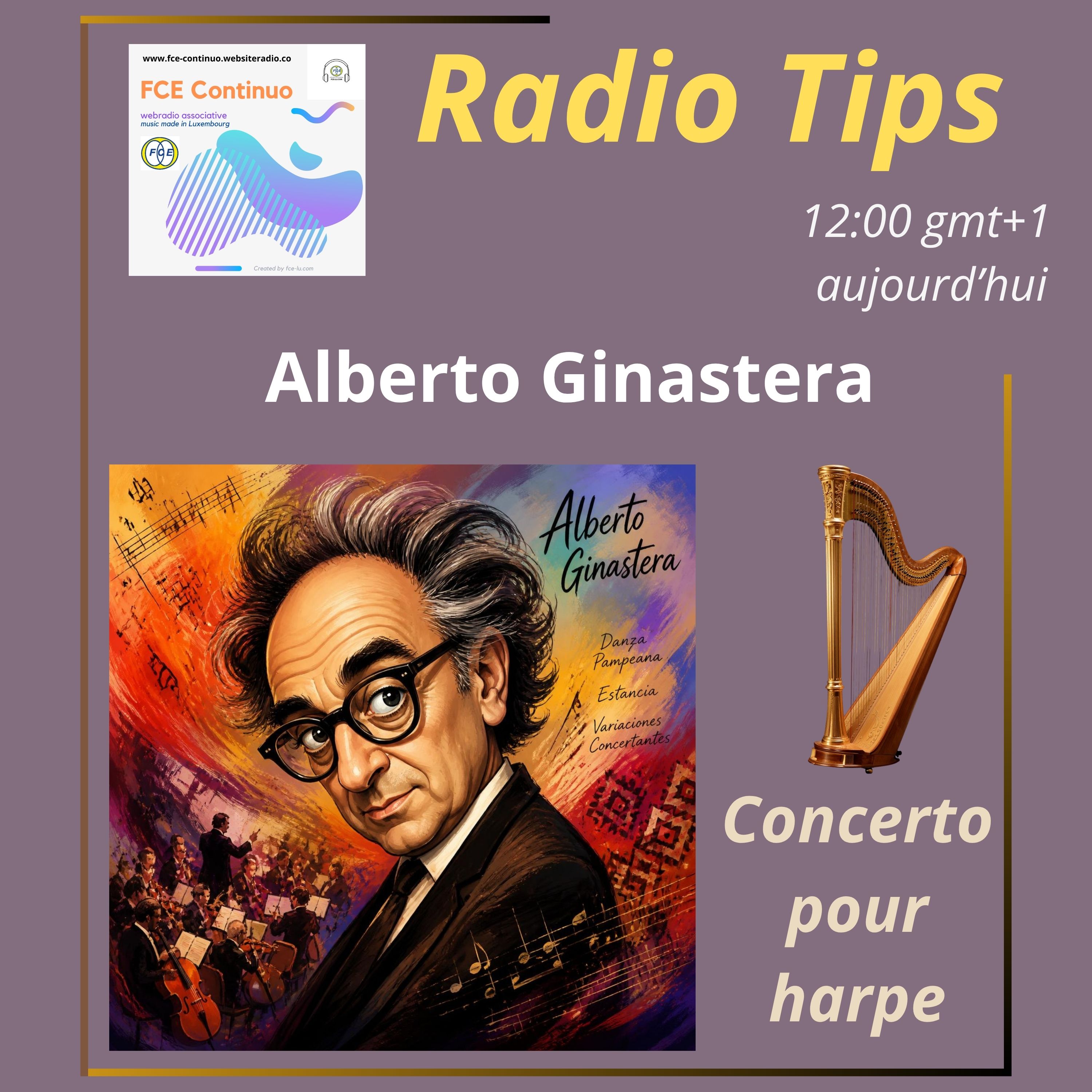 RADIO TIPS - Alberto Ginastera: Concerto pour harpe episode artwork