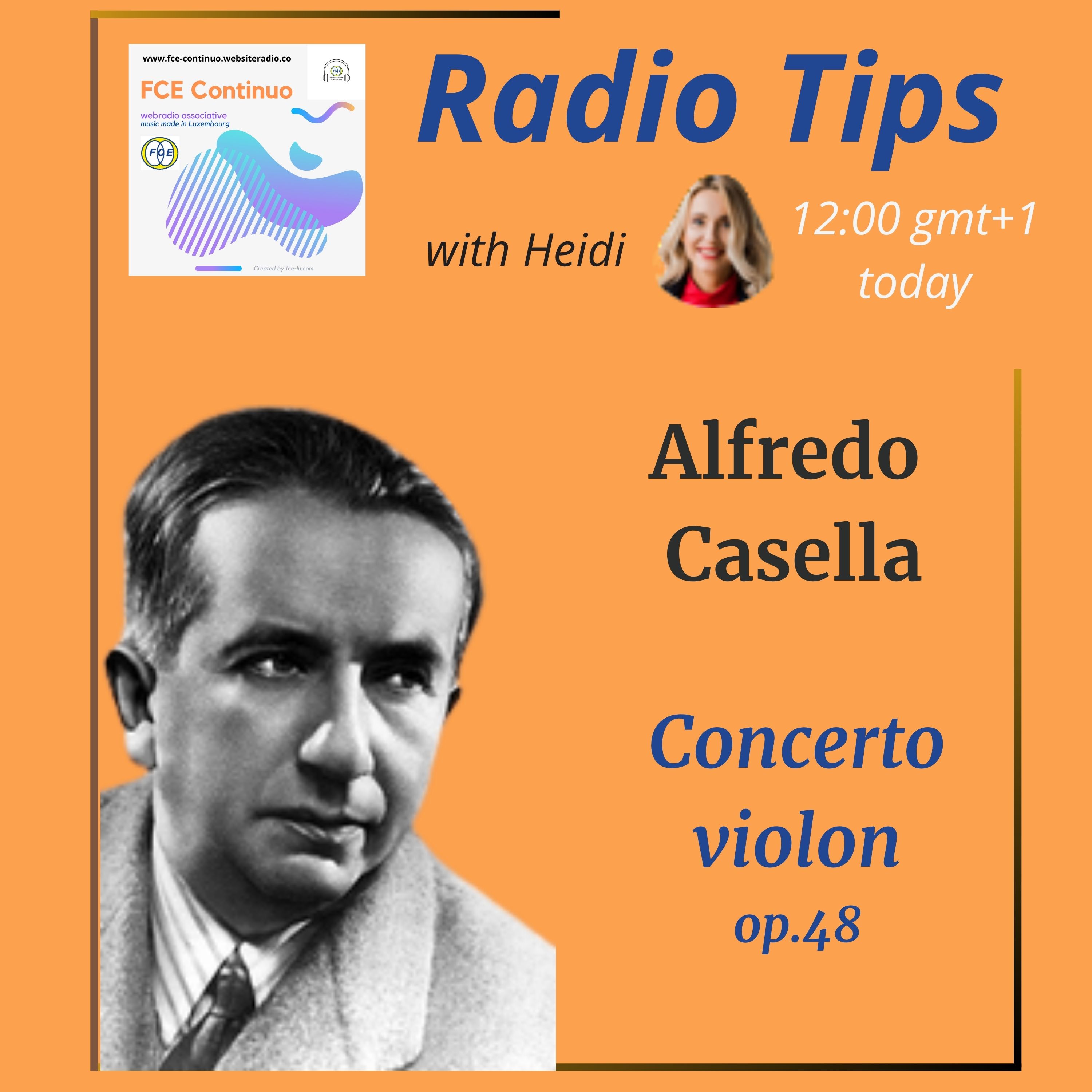 RADIO TIPS - Alfredo Casella: Concerto violon op.48 episode artwork