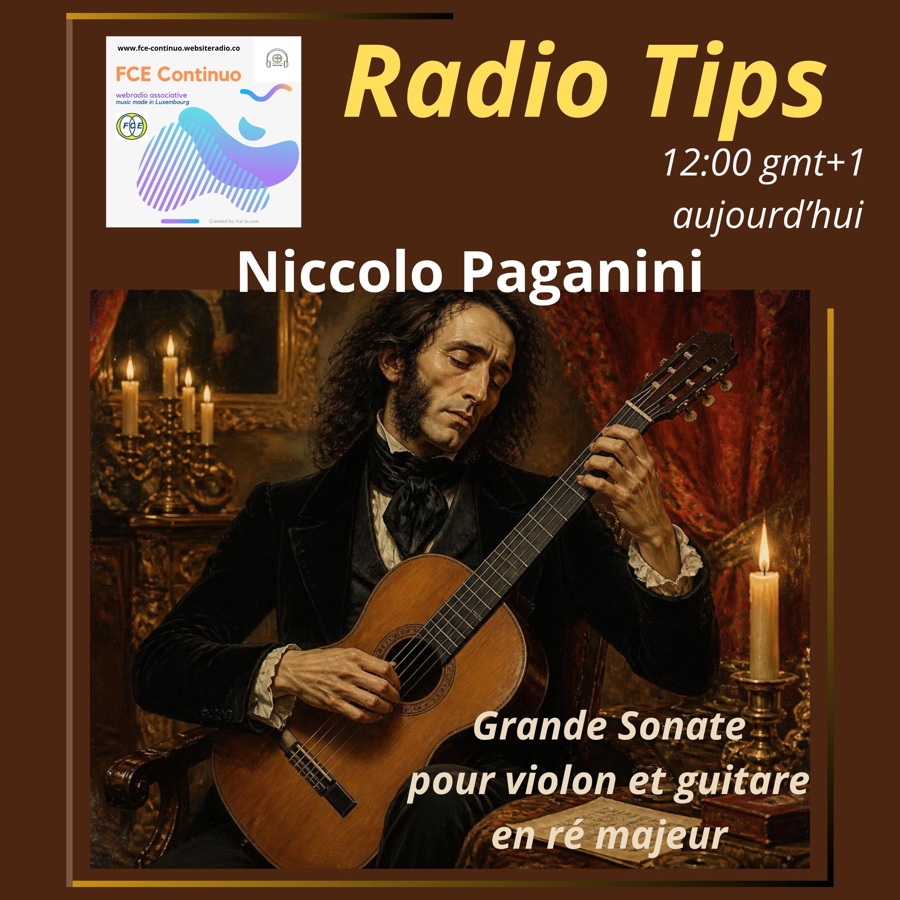 RADIO TIPS - Niccolo Paganini: Grande Sonate pour violon et guitare en ré majeur episode artwork