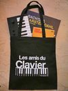 Sac d'achat LES AMIS DU CLAVIER en coton (100% / Oekotex, solide)