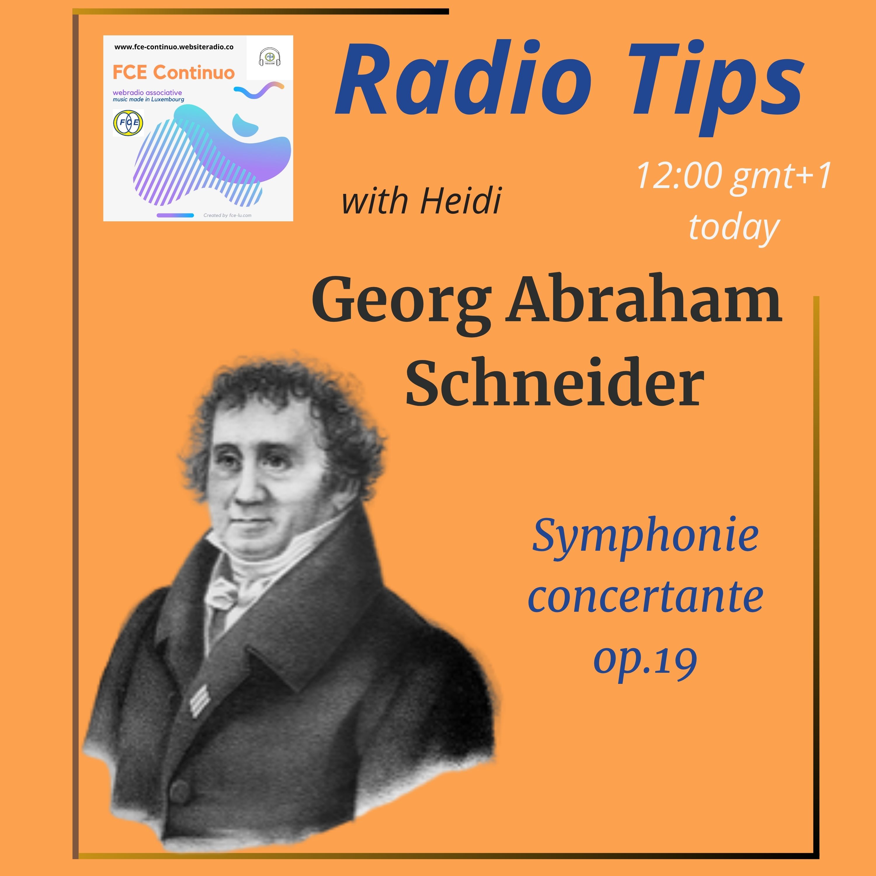 RADIO TIPS - Georg Abraham Schneider: Symphonie concertante op.19 episode artwork