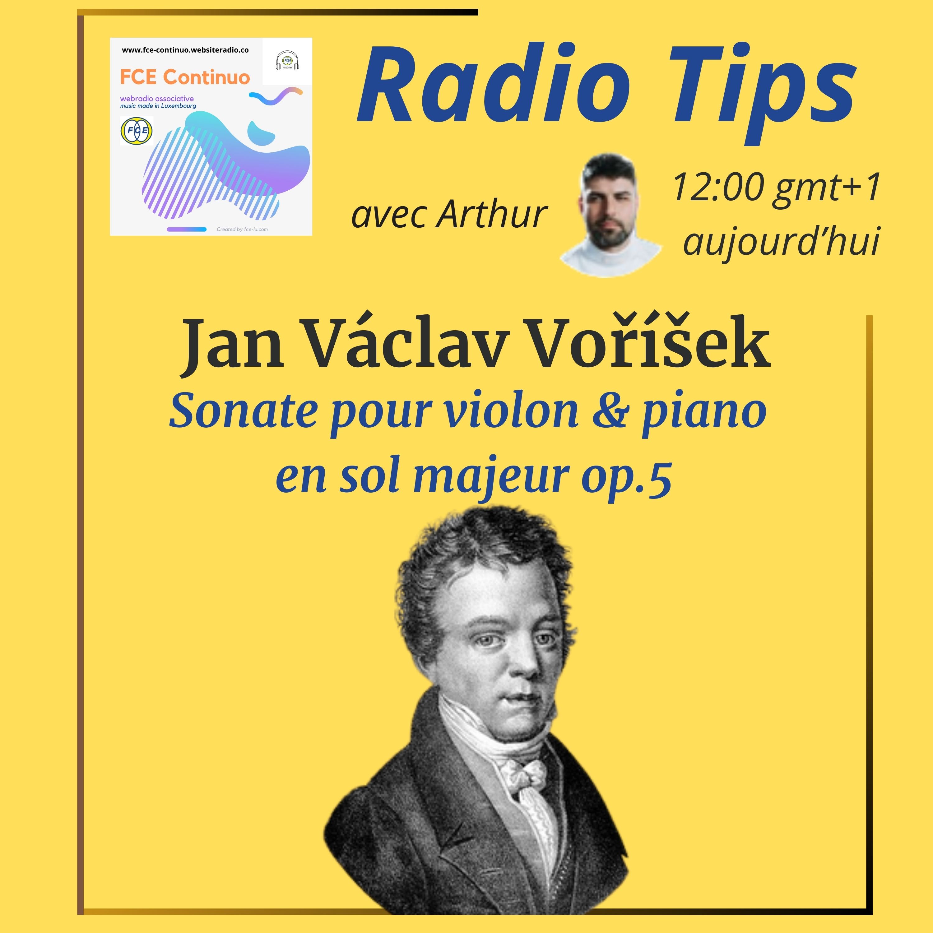 RADIO TIPS - Jan Václav Voříšek: Sonate violon & piano en sol majeur op.5 episode artwork
