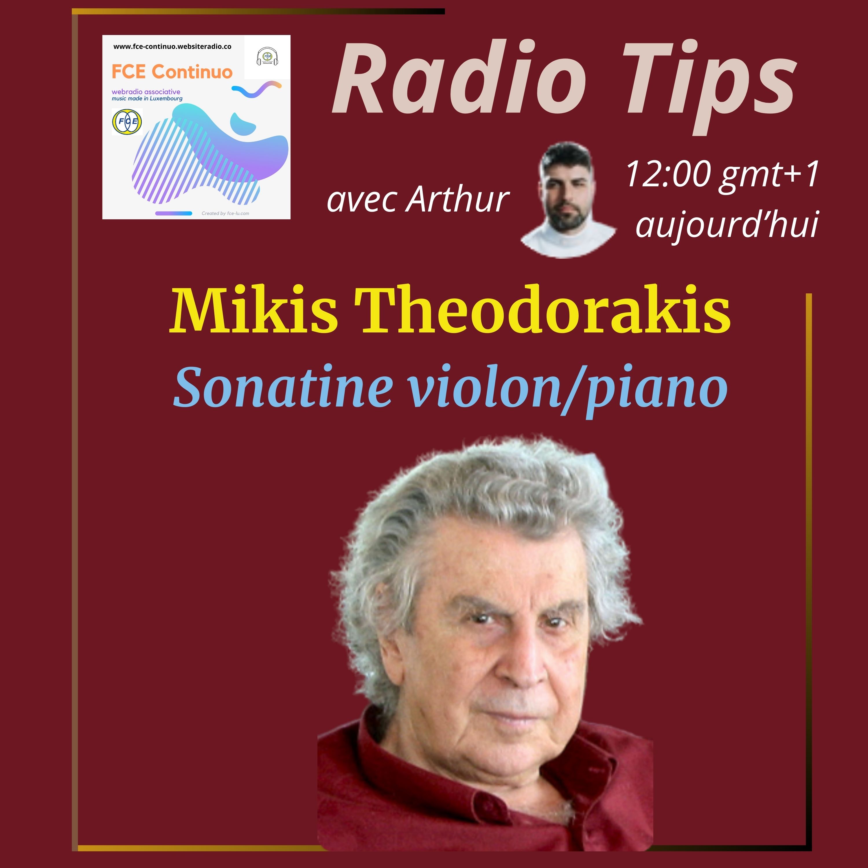 RADIO TIPS - Mikis Theodorakis: Sonatine violon & piano no 1 episode artwork