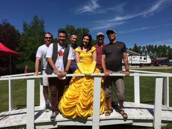 When you are in a band, you meet all the celebrities! :-)
