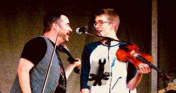 Father & Son pull out the fiddles.
