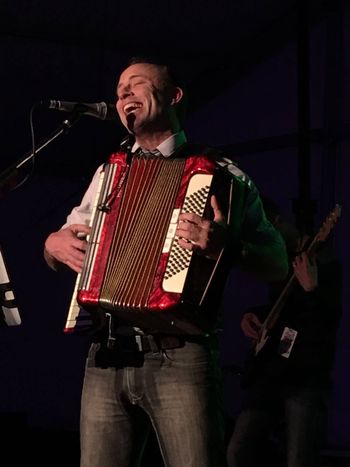 Scott Bannerman and his squeeze box
