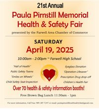 Paula Pirnstill Memorial Farwell Health & Safety Fair